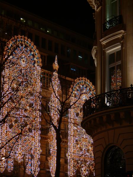 Galeries Lafayette en hiver